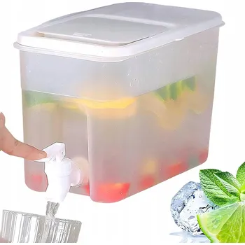 Dávkovač nápoje DÁVKOVAČ VODY 4L VZDUCHOTĚSNÝ S VÍKEM A KOHOUTKEM NA STUDENÉ NÁPOJE