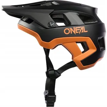 Helma na motorku Černo-oranžová lehká otevřená helma MTB DH O'Neal Defender S/M 54-58cm