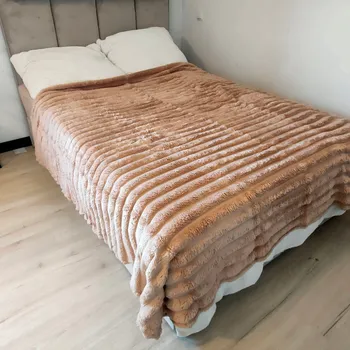 Prostěradlo Přikrývka Cotton world mikrovlákno 200 cm x 220 cm šedá