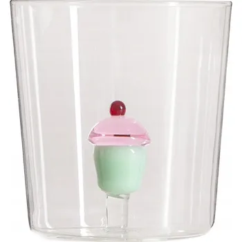 Sklenice Vánoční Sklenice GATHINO se sušenkou uvnitř, 0,3 l, HOMLA