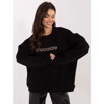 Dámská mikina Sweatshirt-RV-BL-A1036.22-black RUE PARIS černá | bílá 3465297