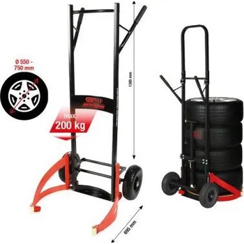 Nosný vozík pneumatik KS TOOLS 160.1340