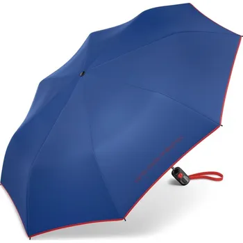 Deštník Benetton Skládací automatický deštník malý 5660 modrá