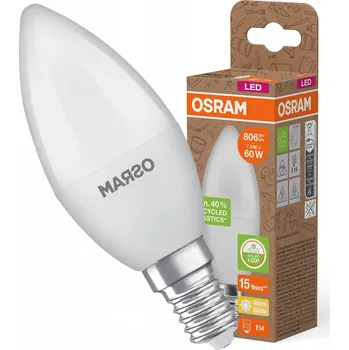 Žárovka LED žárovka B39 Svíčka E14 7,5W = 60W 806lm 2700K 220° PCR LAMPS Osram