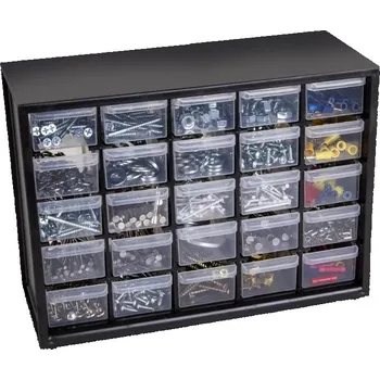 Dílenský regál Alkatrész tároló fiók, 25 rekeszes