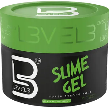 Stylingový přípravek Profesionální gel na vlasy L3VEL3 Slime Gel, 250 ml, Silná fixace