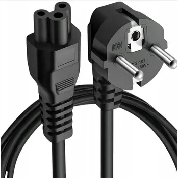 Napájecí kabel 385 NAPÁJECÍ KABEL PRO NOTEBOOK, ZÁSUVKA ČTYŘLÍSTEK, 5 m
