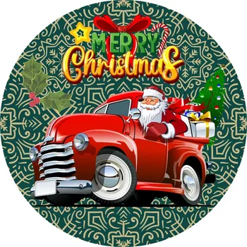 Vánoce Keramické podložky pod hrnek x4 Vánoční Santa Veselé Vánoce