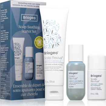 Kosmetická sada Briogeo Scalp-Soothing Starter Set Briogeo Scalp Revival suchý šampon 4 g + Briogeo Scalp Revival exfoliační šampon na vlasy 59 ml + Briogeo Scalp Revival olej pro pokožku hlavy 30 ml
