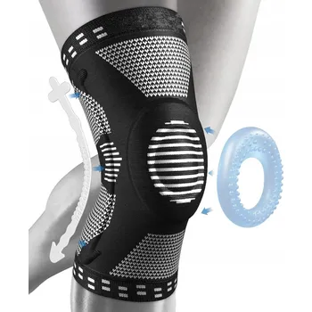 Kolenní ortéza černá šedá M