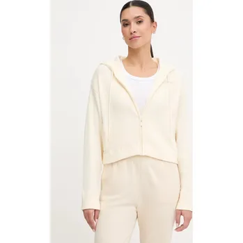 Pánská mikina Mikina s příměsí vlny Guess FLAMINIA béžová barva, s kapucí, hladká, V5BR05 Z3JD2 V5BR05.Z3JD2 01A, vel. XL