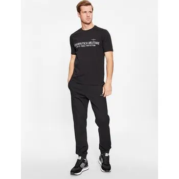 Pánské tričko Aeronautica Militare T-Shirt 232TS2149J612 Černá Regular Fit L