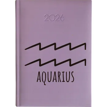 Kalendář Knižní kalendář 2026 A5 FunnyCase fialový