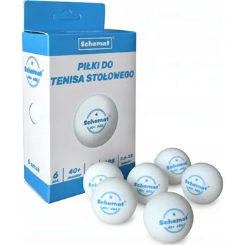 Stolní tenis Míčky na Stolní Tenis Ping Pong Bílé 6 kusů