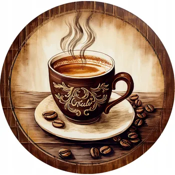 Keramické podložky pod hrnek x4 Dárek pro milovníka kávy s potiskem Káva #2