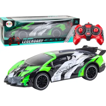 RC model auta Sportovní auto na dálkové ovládání RC 1:10 25 km/h Světla Zelené