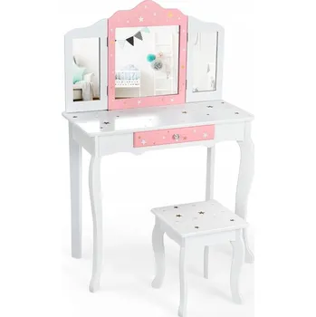 Toaletní stolek Dětský toaletní stolek Costway