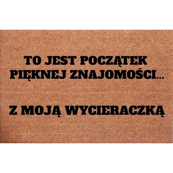 Rohožka Kokosová rohožka, hotová, 39 x 59 cm