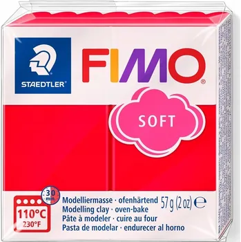 Modelovací hmota Termotvrdnoucí hmota Fimo Soft 57 g červená