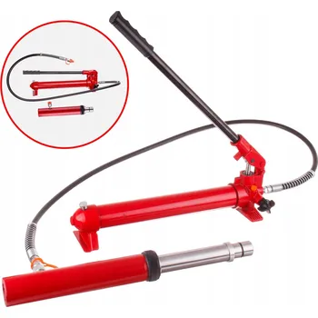 Dílenský lis HYDRAULICKÁ PUMPA + HYDRAULICKÝ ROZPÍNACÍ VÁLEC 10T SADA BIG RED PRO LIS