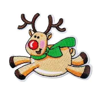 Nášivka Nažehlovací nášivka - sob se šálou (7,2 x 6,3 cm)