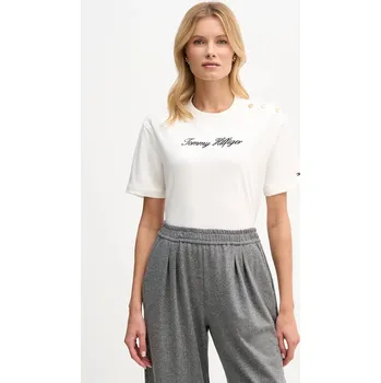 Pánská móda Bavlněné tričko Tommy Hilfiger WW0WW47819 béžová 01B, vel. XS