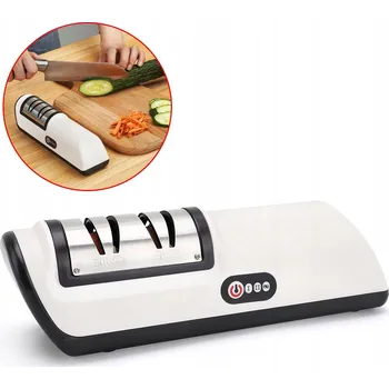 ELEKTRICKÁ BROUSEK NA KUCHYŇSKÉ NOŽE BEZPEČNÁ TICHÁ PROTISKLUZOVÁ