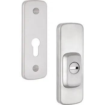 Dveřní kování R3 ASTRA Nerez mat – Zámek: Bez zadlabacího zámku