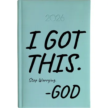 Kalendář Knižkový kalendář 2026 A5 FunnyCase modrý