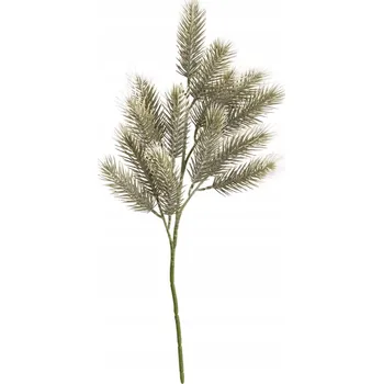 umělá květina Větvička umělá INDY borovice zasněžená 50 cm HOMLA