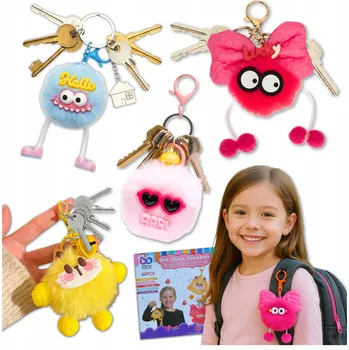 Obraz SADA NA VÝROBU PŘÍVĚSKŮ NA KLÍČE PÚ PŘÍVĚSEK NA KLÍČE DIY PŘÍVĚSKY PRO DĚTI