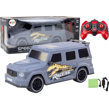 RC model auta Auto Na Dálkové Ovládání RC s Dinosaurem v Měřítku 1:10 Šedé