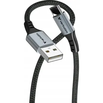 Datový kabel Kabel Verbatim USB-A(M) - USB-C(M) 1,2 m, 18 W, černý