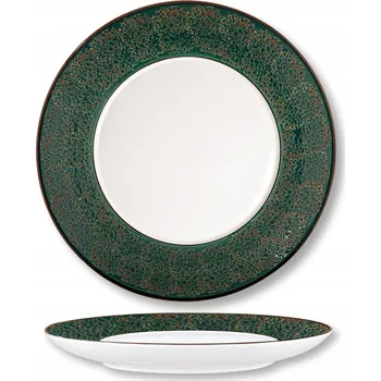 Talíř Porcelánový talíř kulatý dezertní zelený 20 cm Wilmax