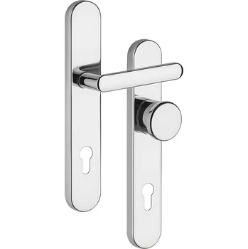 Dveřní kování RX802-40 EXCLUSIVE Nerez lesk - Knoflík – Rozteč: 90