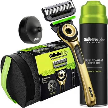 Holicí strojek Gillette Labs dárková sada - Holící strojek + gel na holení 198ml.