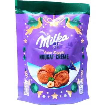 Čokoláda MILKA NOUGAT-CRÉME feine Kugeln - čokoládové pralinky 11ks 90g