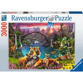 Puzzle Puzzle Ravensburger Tygři v Ráji 3000 dílků