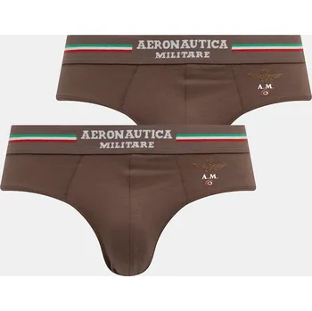 Pánské oblečení Spodní prádlo Aeronautica Militare AM1USL001 hnědá 88X, vel. XL