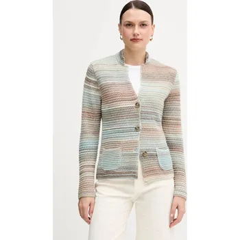 Dámský svetr Kardigan s příměsí vlny United Colors of Benetton 105CD6880 béžová 80A, vel. S