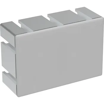 Stavební profil Alusic Záslepka profilu AC 40-8, 80x120, těžké provedení, šedá