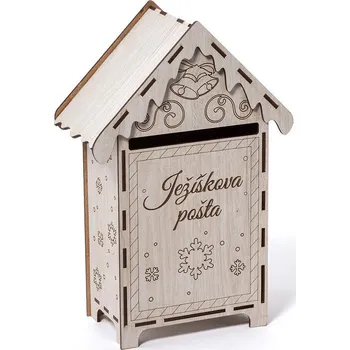 Poštovní schránka decoDoma Dřevěná schránka na dopisy JEŽÍŠKOVA POŠTA