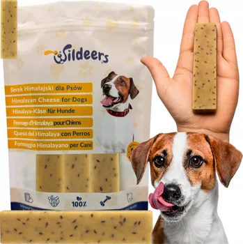 Pamlsek pro psa Himalájský sýr pro psy Přírodní kousátko Sýrová tyčinka M Střední s lněným semínkem Tvrdá