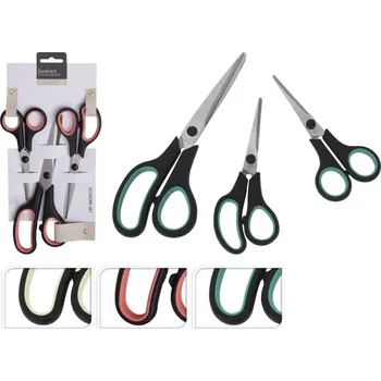 Kancelářské nůžky Nůžky 3ks NR ( , , cm), mix barev