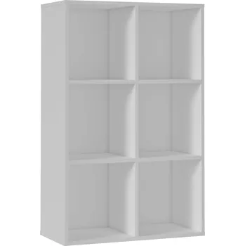 Knihovna Regál Meble Domiko 71,2 cm x 105,6 cm x 35 cm bílý