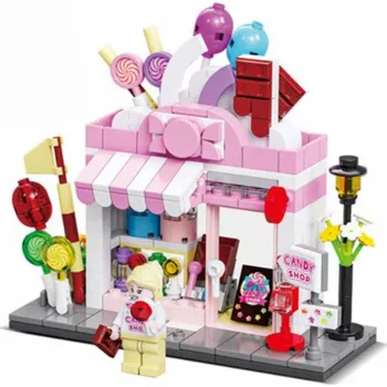 ostatní stavebnice STAVEBNÍ STAVEBNICE CUKROVINKY 307 DÍLŮ PRO DĚTI 6+ DÁREK