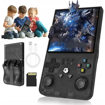 Herní konzole HERNÍ KONZOLE R36MAX RETRO S 18 000 VYBRANÝMI KLASICKÝMI A ZÁBAVNÝMI HRAMI