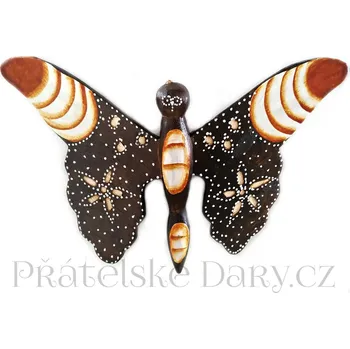 Motýl 3 soška - dekorace / Dřevo 20x28cm