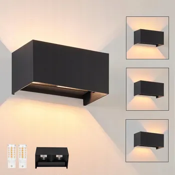 Venkovní osvětlení LED FASÁDNÍ SVÍTIDLO NA ZEĎ HORNÍ/DOLNÍ VNITŘNÍ/VENKOVNÍ 24W