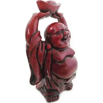Buddha soška Bohatství loďka Feng Shui / 11,5 cm